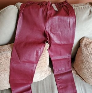 J. Crew Collection leather leggings
